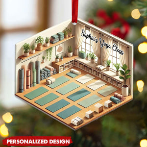 Personalized Yoga Studio Christmas Ornament-Gift For Yoga Lover-2024 New Release