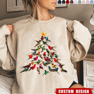 Hummingbirds Tree Sweatshirt  - Gift For Bird Lovers