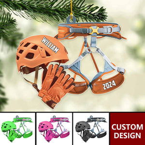 Personalized Rock Climbing Christmas Ornament, Gift For Climbing Lovers-2024 New Release