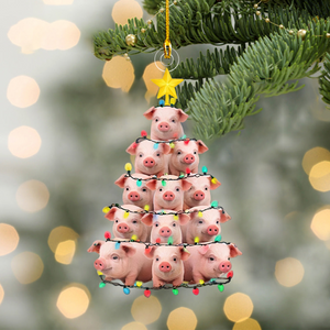 2024 New Release Pig Christmas Tree Ornament-Gifts For Pig Lover