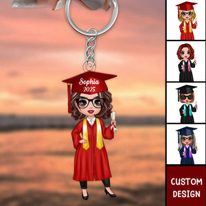 Class Of 2025 Senior Graduation Gift For Daughter Personalized Acrylic Keychain