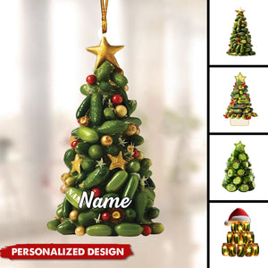 Personalized Pickle Christmas Ornament-Gift For Pickle Lover-2024 New Release