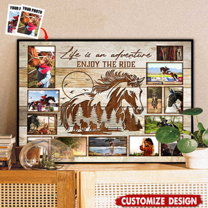 Life Is An Adventure-Personalized Poster-Gift For Horse Lover