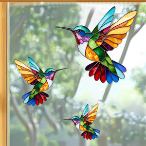 Colorful Hummingbird Decal-Gift For Bird Lovers