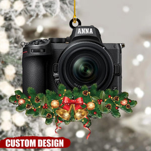 Personalized Custom Camera Mica Ornament