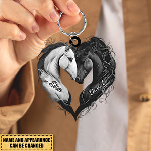 Personalized Horse Acrylic Keychain- Gift For Horse Lover