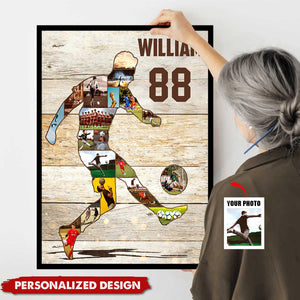 Soccer Photo-Personalized Poster-Gift For Soccer Lover