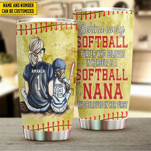 Personalized Softball Girl Tumbler-Gift For Softball Lovers