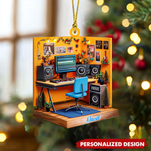 Personalized Music Room Christmas Ornament-Gifts For Music Lovers-2024 New Release