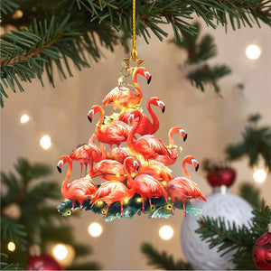 Flamingo Christmas Ornament-Gift for Animal Lover-2024 New Release