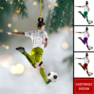 Personalized Soccer Player Christmas Ornament Gift for Soccer Lovers-2024 New Release