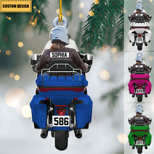 Personalized Biker Christmas Ornament - Gift For Motor Lover - 2024 New Release