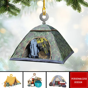 2024 New Release Personalized Camping Christmas Ornament ,Camping Lover Gift, Camping Lover Ornament, Keepsake Gift For Camper, Hiking Decor Gift