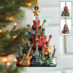 Guitar Christmas Tree Ornament-Gift For Guitar Lovers-2024 New Release