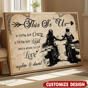 This Is Us-Personalized Couple Bike Poster-Motorcycle-Loving Couple