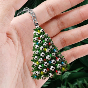 Christmas Soccer Tree Keychain-Gifts For Soccer Lover-2024 New Release