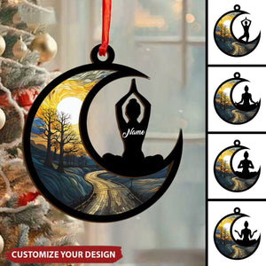 Personalized Yoga Christmas Ornament,Gifts For Yoga Lover - 2024 New Release