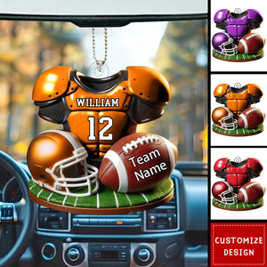 Personalized American Football Car Ornament - Gift For American Football Lovers - New Release