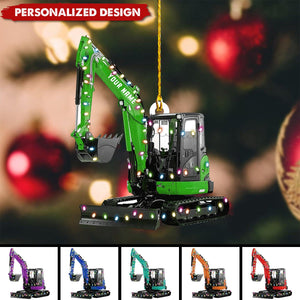 2024 New Release Personalized Excavator Heavy Equipment Ornament-Gift For Excavator Car Lovers