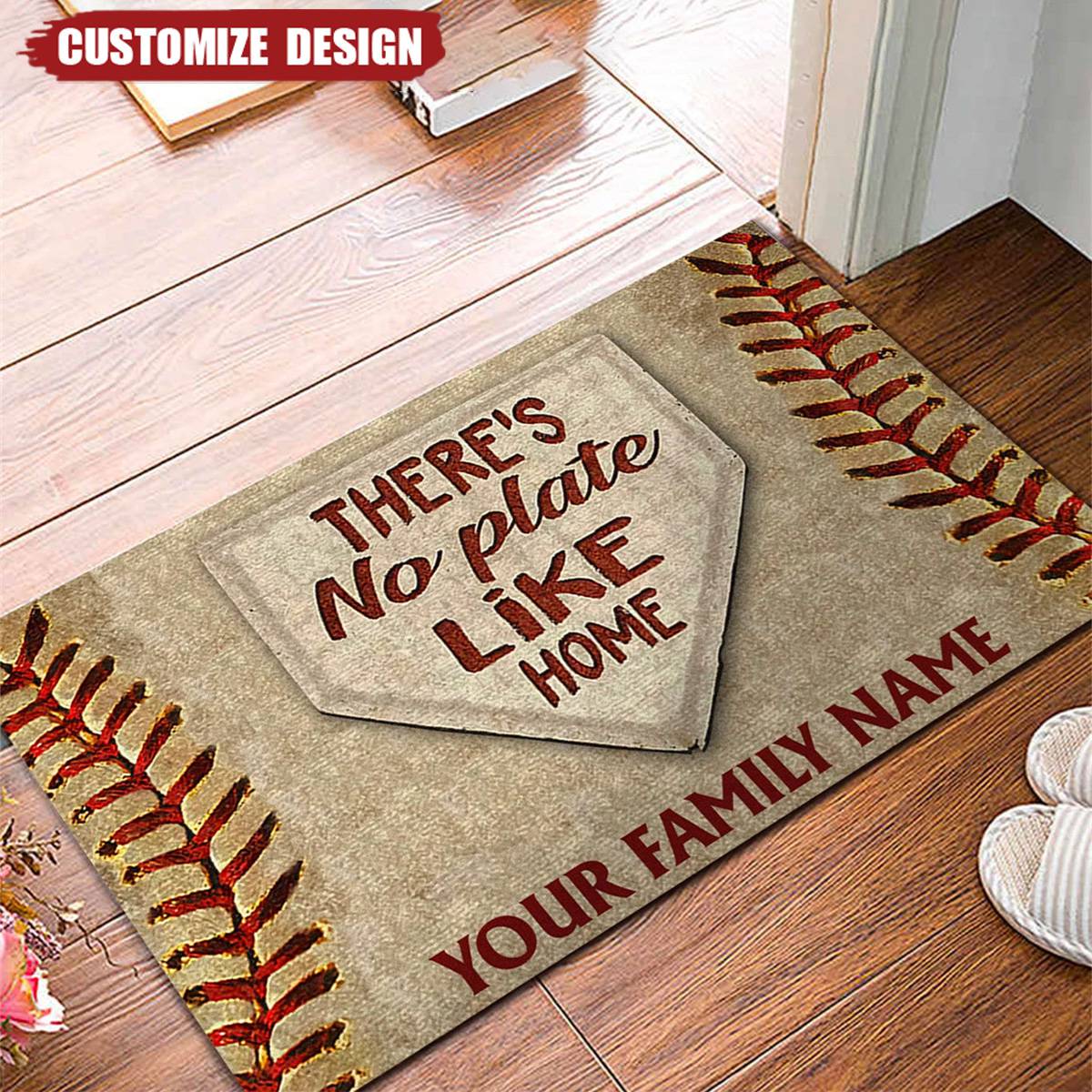 New Release - Personalized Baseball Doormat - Perfect Gift For Baseball Players