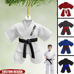 Personalized Black Belt Ornament - Gift For Jiu-Jitsu,Karate Lovers