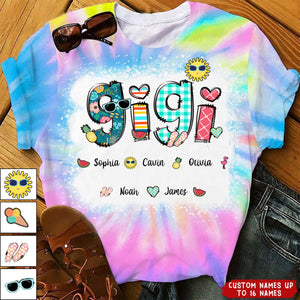 Personalized Summer Holiday All-over Print T-Shirt-Gift For Grandma