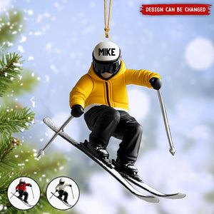 Personalized Skiing Ornament, Gifts For Skiing Lovers-2024 New Release