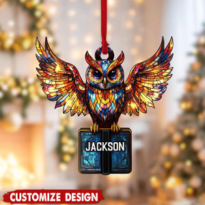 Personalized Owl Christmas Ornament Gift for Owl Lover-2024 New Release