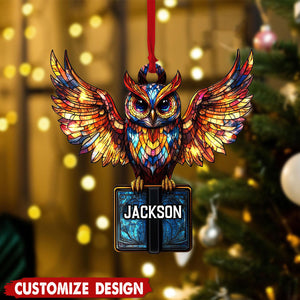 Personalized Owl Christmas Ornament Gift for Owl Lover-2024 New Release