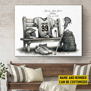 Personalized Class Lacrosse Team Poster-Poster Gift For Lacrosse Team Members