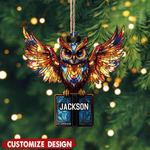 Personalized Owl Christmas Ornament Gift for Owl Lover-2024 New Release