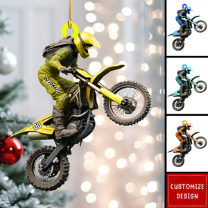 Personalized Dirt Bike Christmas Ornaments Gift for Racing Lovers - 2024 New Release