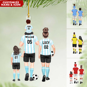 Personalized Soccer Family Ornament - Gift For Soccer Lover