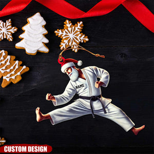 Personalized Karate,Jiu-jitsu Santa Christmas Ornament - Gift For Karate,Jiu-jitsu Lovers - 2024 New Release