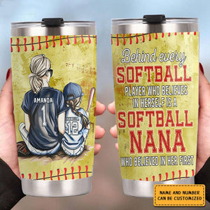 Personalized Softball Girl Tumbler-Gift For Softball Lovers