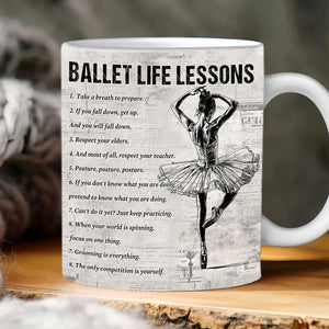 Personalized Ballet Life Lessons Mug-Gift For Ballet Lovers