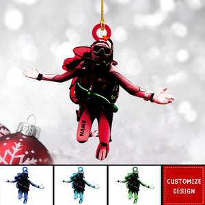 Personalized Diver Christmas Ornaments - Gift For Diving Lovers - 2024 New Release