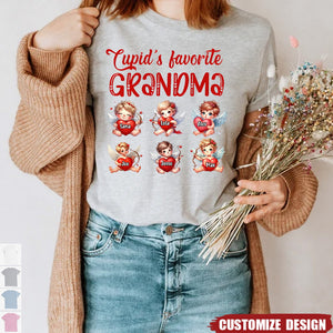 Personalized Cupid's Favorite Grandma T-Shirt