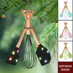 2024 New Release Personalized Kitchen Tool Christmas Ornament,Christmas Gift For Baking Lover