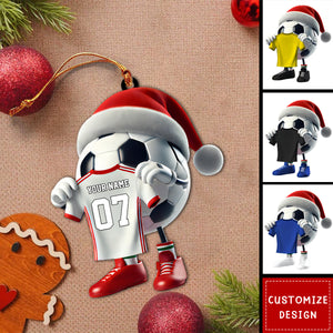 Personalized Soccer Christmas Ornament Gift For Soccer Lovers-2024 New Release