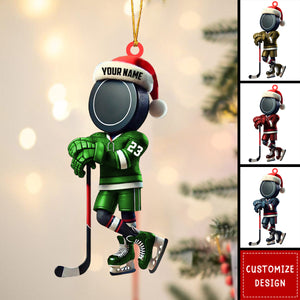 Personalized Hockey Player Christmas Ornament Gift For Hockey Lover-2024 New Release