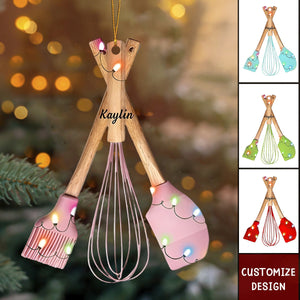 2024 New Release Personalized Kitchen Tool Christmas Ornament,Christmas Gift For Baking Lover