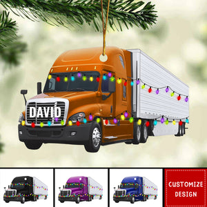 Personalized Truck Christmas Ornament Gift For Truck Lovers - 2024 New Release