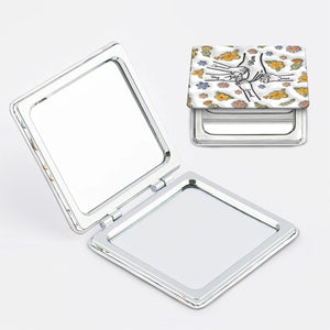 Personalized Square Compact Mirror -  Gift For Mom, Grandma