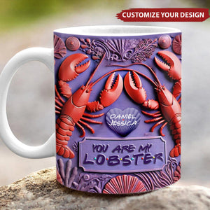 Personalized Gifts For Couple Mug, Lobster Couple