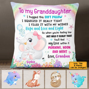 New Release - Granddaughter Grandson Sea Animals Hug This Pillow