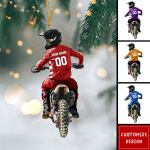 Motocross Personalized Christmas Ornament- Gift For Racing Lovers - 2024 New Release