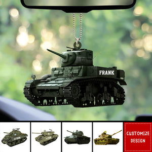 Personalized Tank Car Ornament Gift For Tank Lover