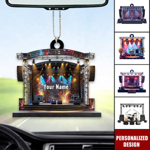 Personalized Music festivals/Concert Car Ornament-Gift For Music Lovers