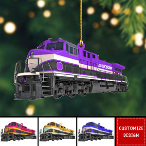 Personalized Train Christmas Ornament Gift For Railroader-2024 New Release